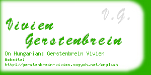 vivien gerstenbrein business card
